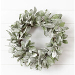Audrey’s Frosted Lambs Ear Wreath