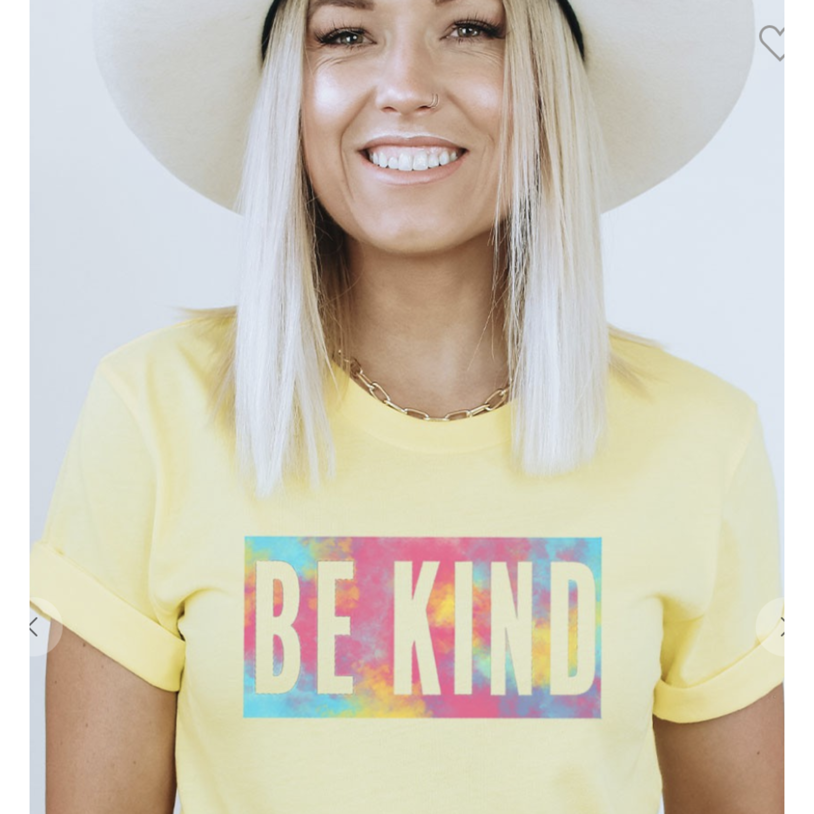 Kissed Apparel Kissed Apparel Tye Dye Be Kind Graphic Tee sz Small