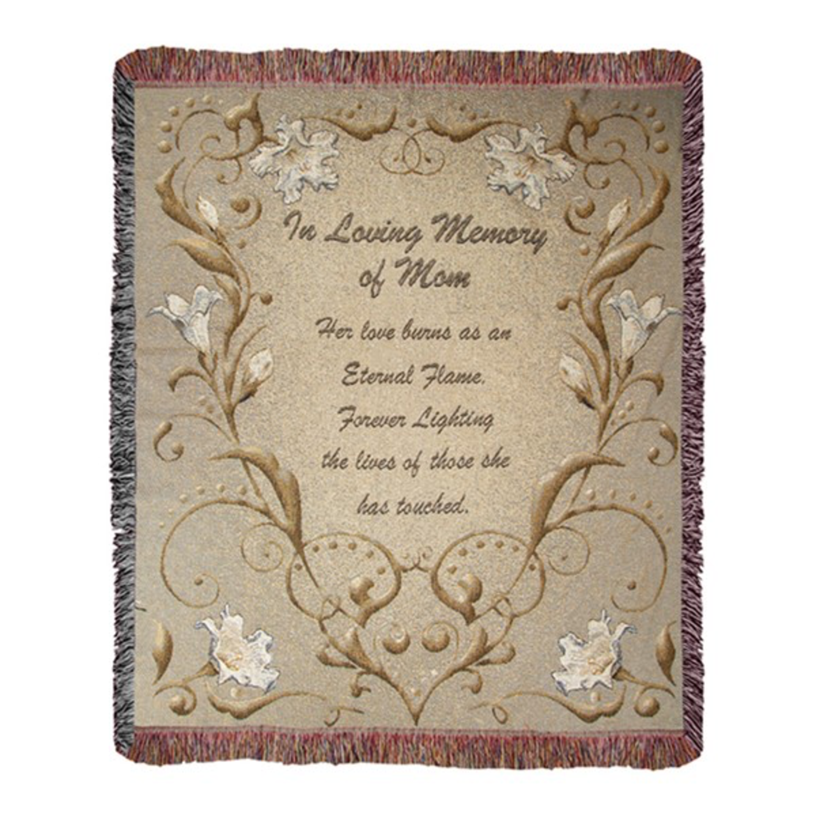 Manual In Loving Memory of Mom Tapestry Throw
