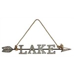 Creative Co-op Metal Lake Arrow Hanging