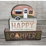 Ganz Happy Camper Stackable Block Sign