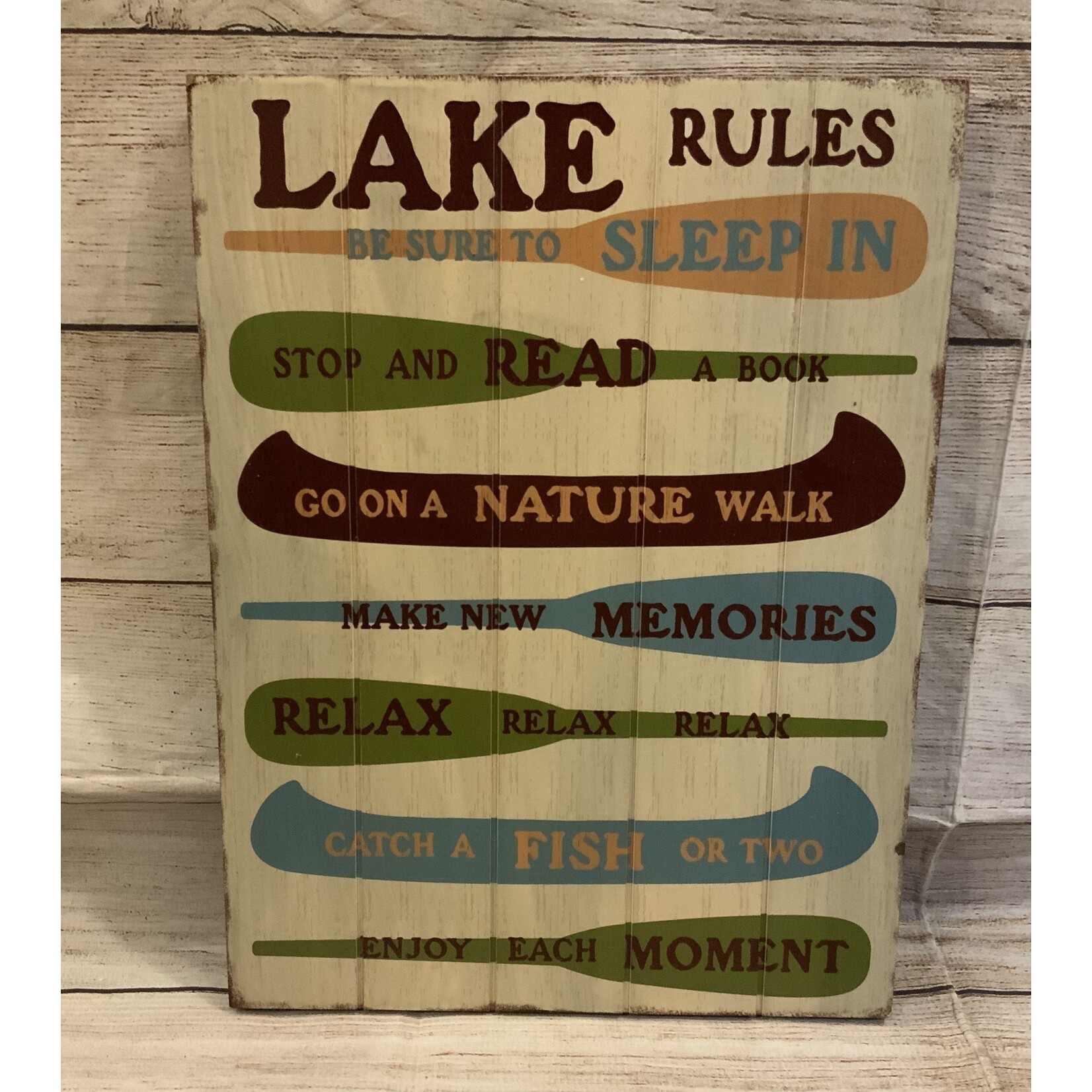 Darice Lake Rules Sign
