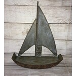 Creative Co-op Metal Sail Boat