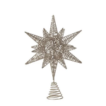 Creative Co-op Glitter Metal Star Tree Topper