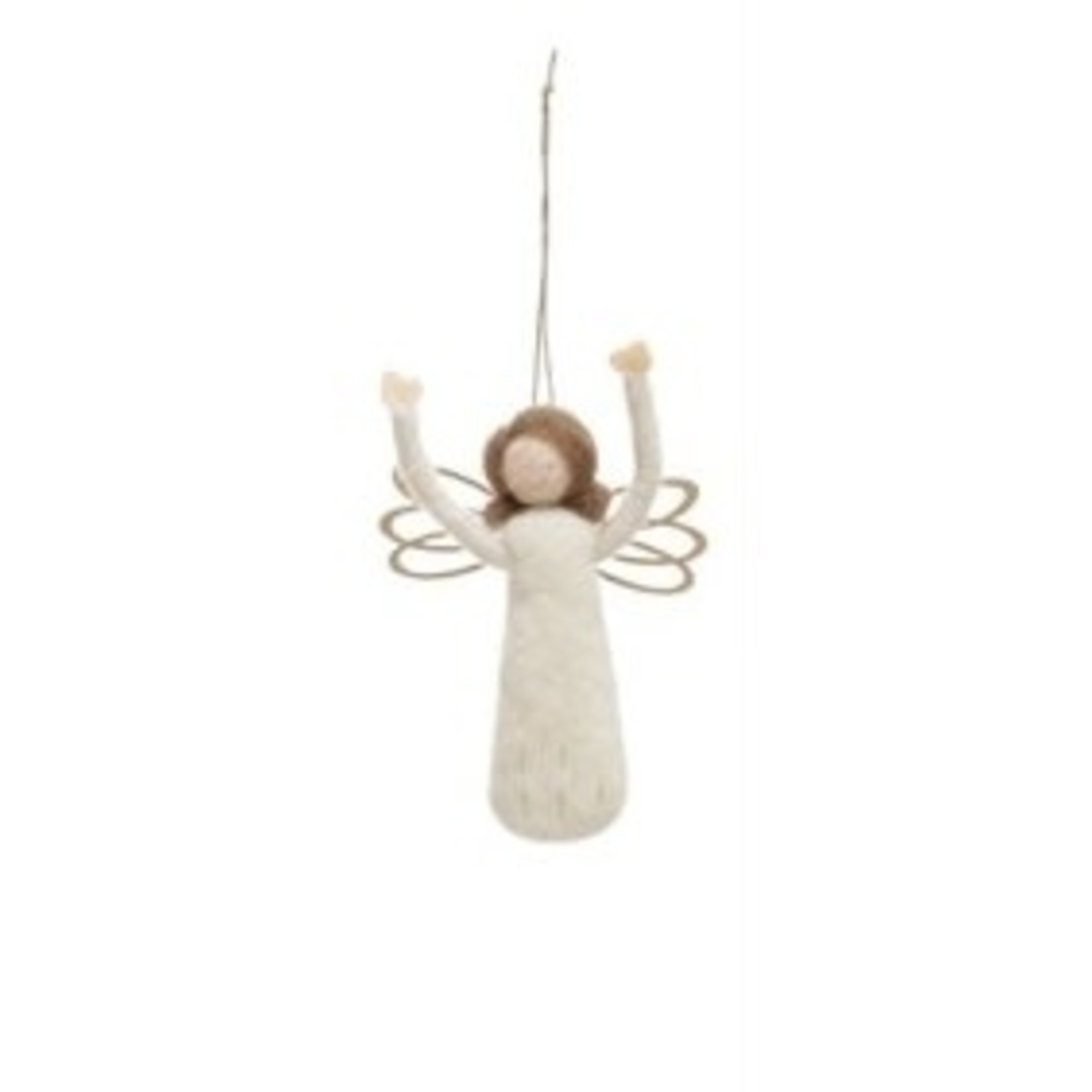 Creative Co-op Wool Felt Angel Ornament