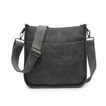 Jen & Co Jen & Co Posie Crossbody Charcoal M2168