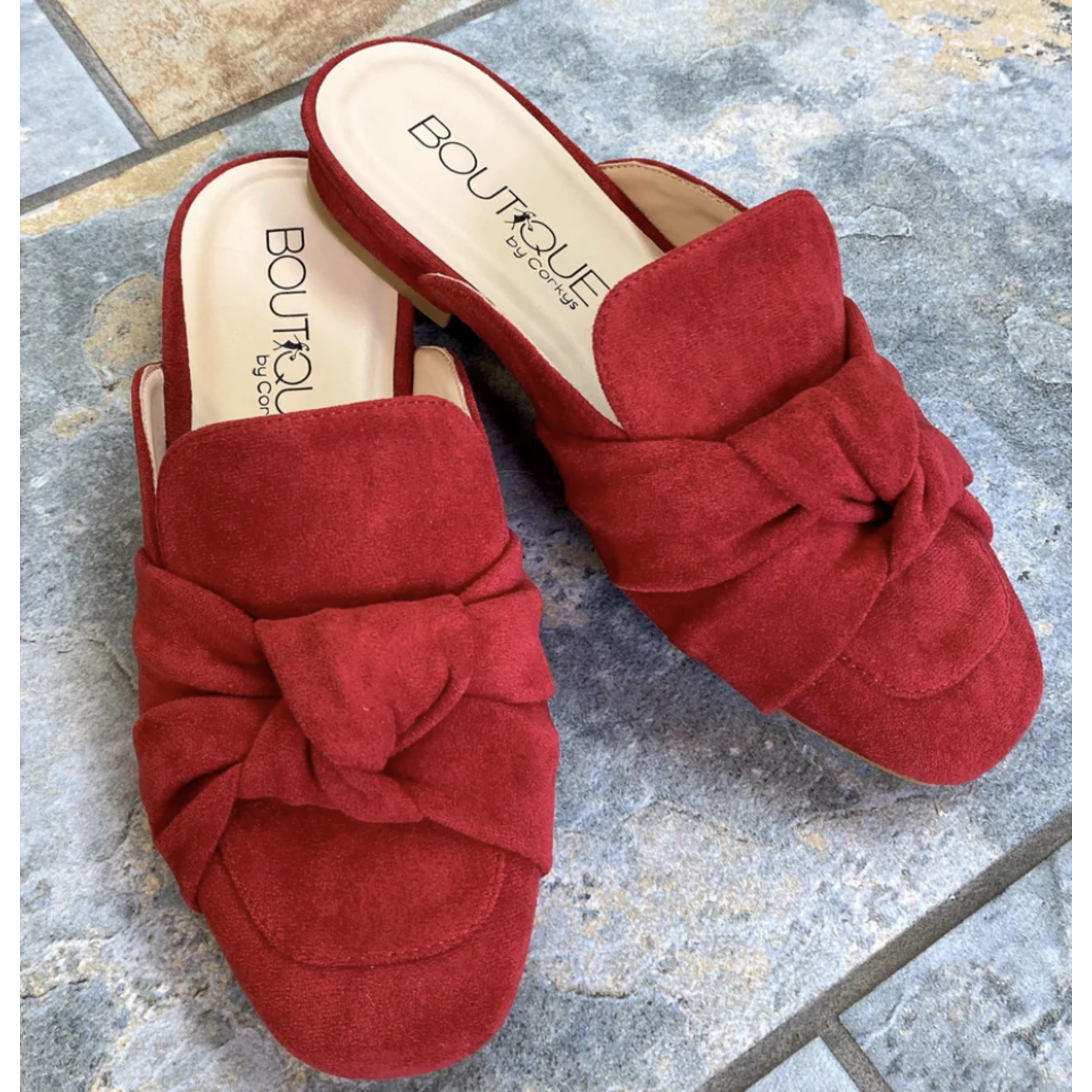 Corkys Corky's Cider Knotted Mule Red