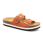 Corkys Corky’s Beach Babe Rust Suede Sandal