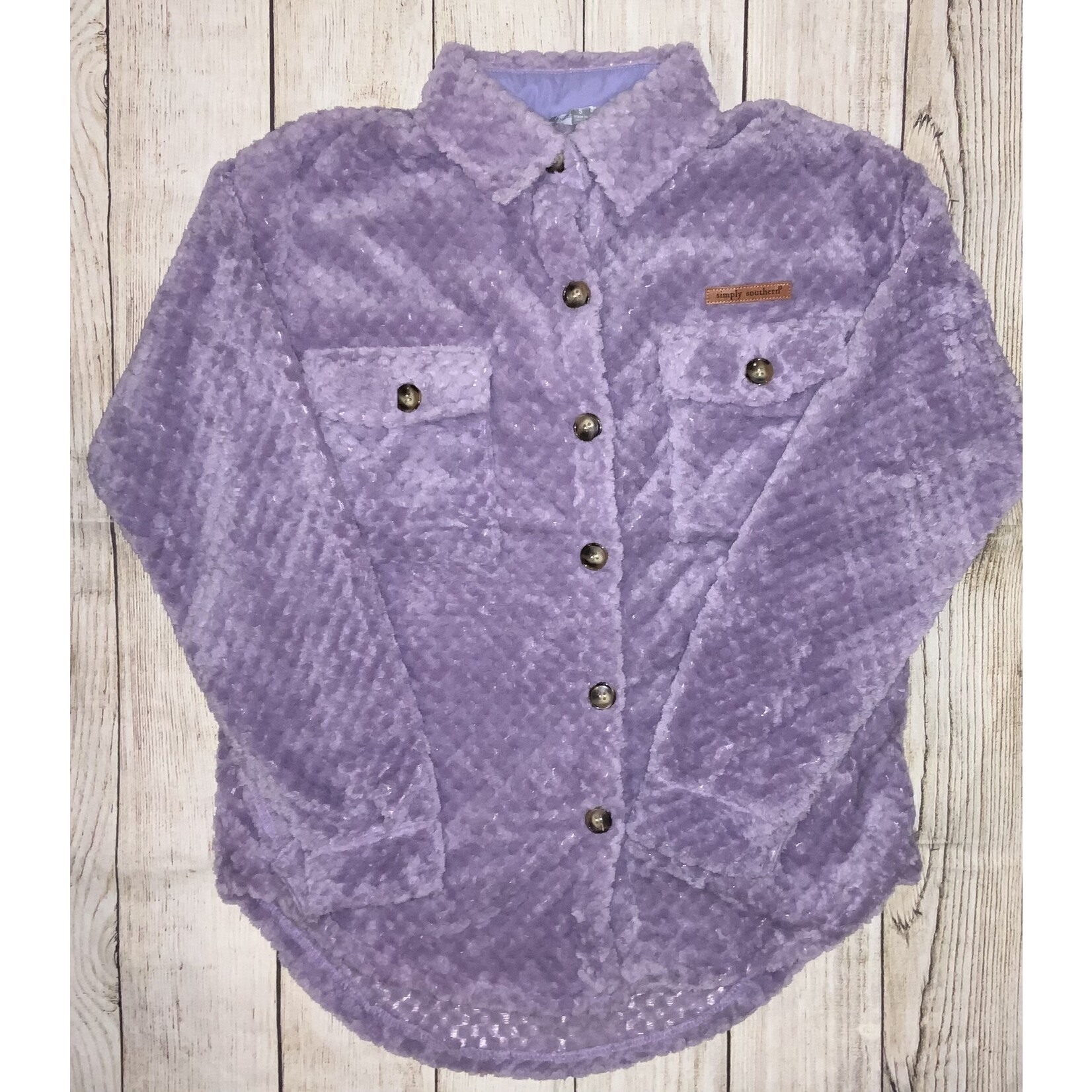 Simply Southern Simply Southern Soft Shacket, Lilac