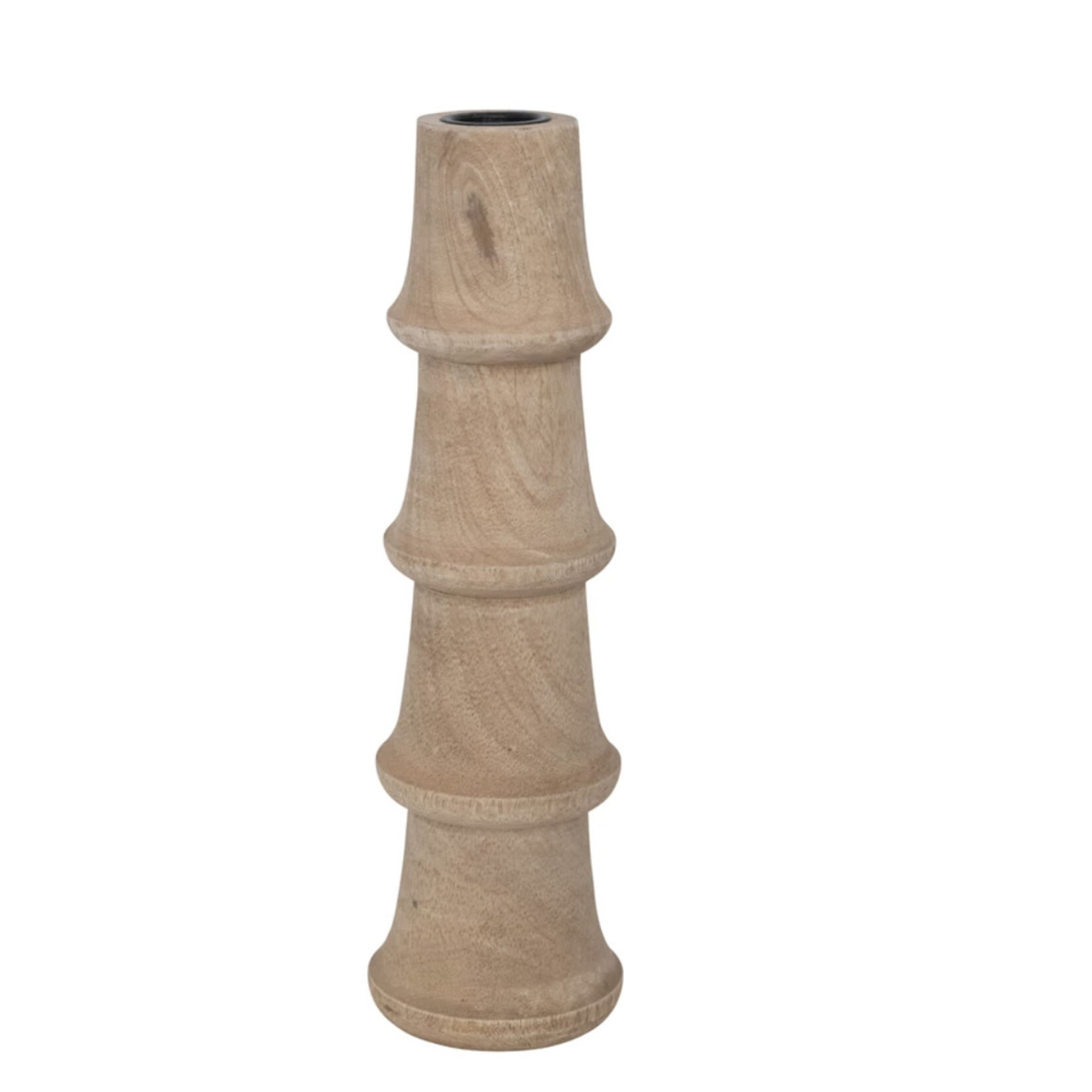 Creative Co-op Mango Wood Taper Holder, 10”
