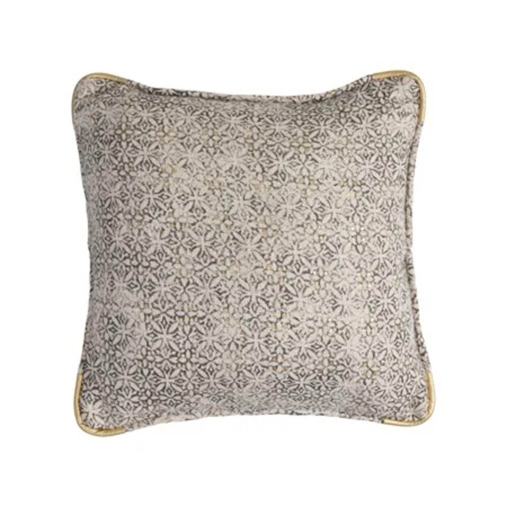 Creative Co-op Square Cotton Print Pillow, 18”