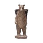 Creative Co-op Resin Bear w/Basket