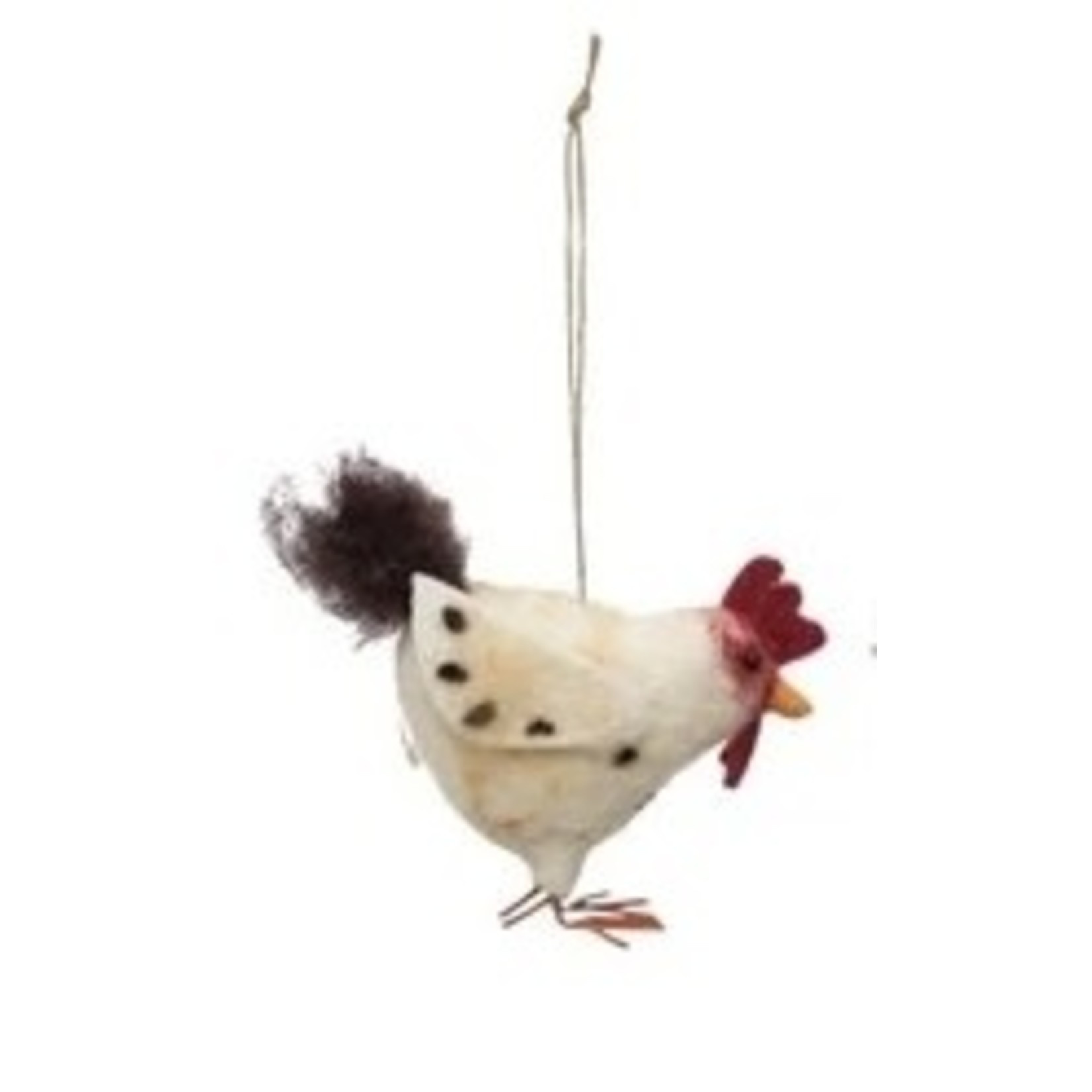 Creative Co-op Felt Chicken Ornament