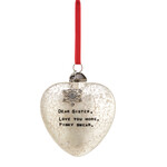 Demdaco Dear Friend Glass Heart Ornament