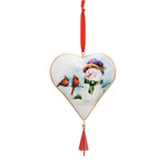 Demdaco Winter Friends Heart Ornament