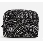 Vera Bradley Vera Bradley Large Cosmetic Black Bandana Medallion