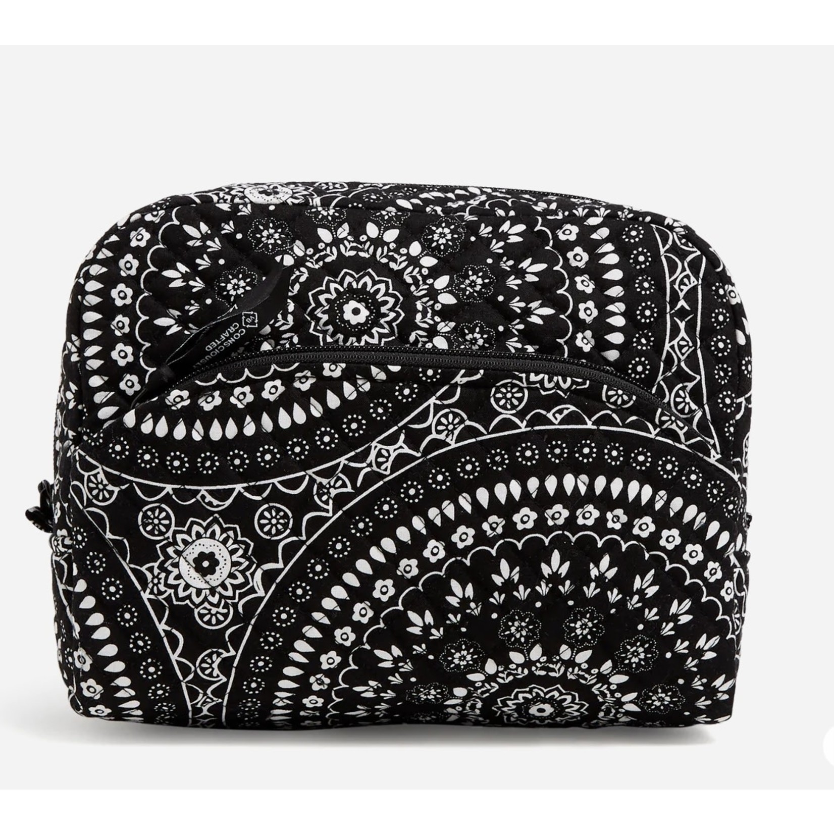 Vera Bradley Vera Bradley Large Cosmetic Black Bandana Medallion