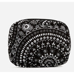Vera Bradley Vera Bradley Black Bandana Medallion Zip Around Jewelry Folio