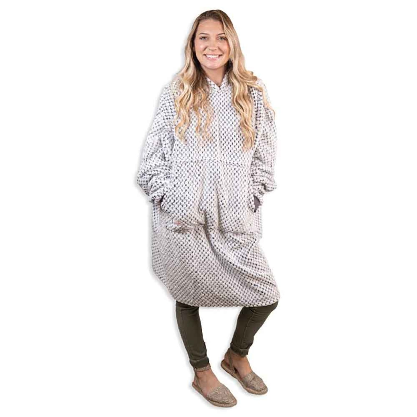 Simply Southern Simply Southern Gray Hoodie Poncho