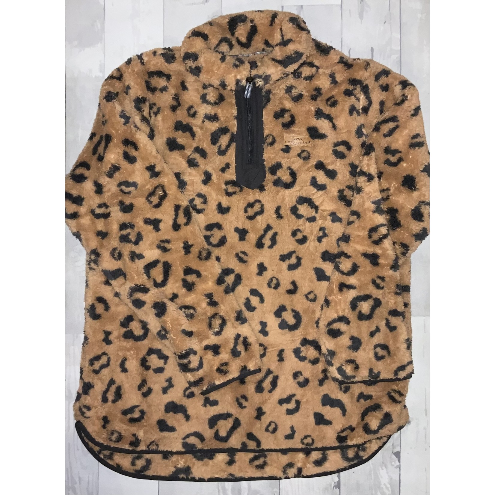 Simply Southern Simply Southern Leopard Pullover