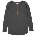 Simply Southern Simply Southern Dark Gray Henley XL