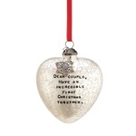 Demdaco Dear You First Christmas Glass Heart Ornament