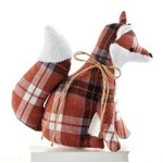 Giftcraft Harvest Plaid Fox