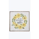 Youngs Sunflower Wall Sign