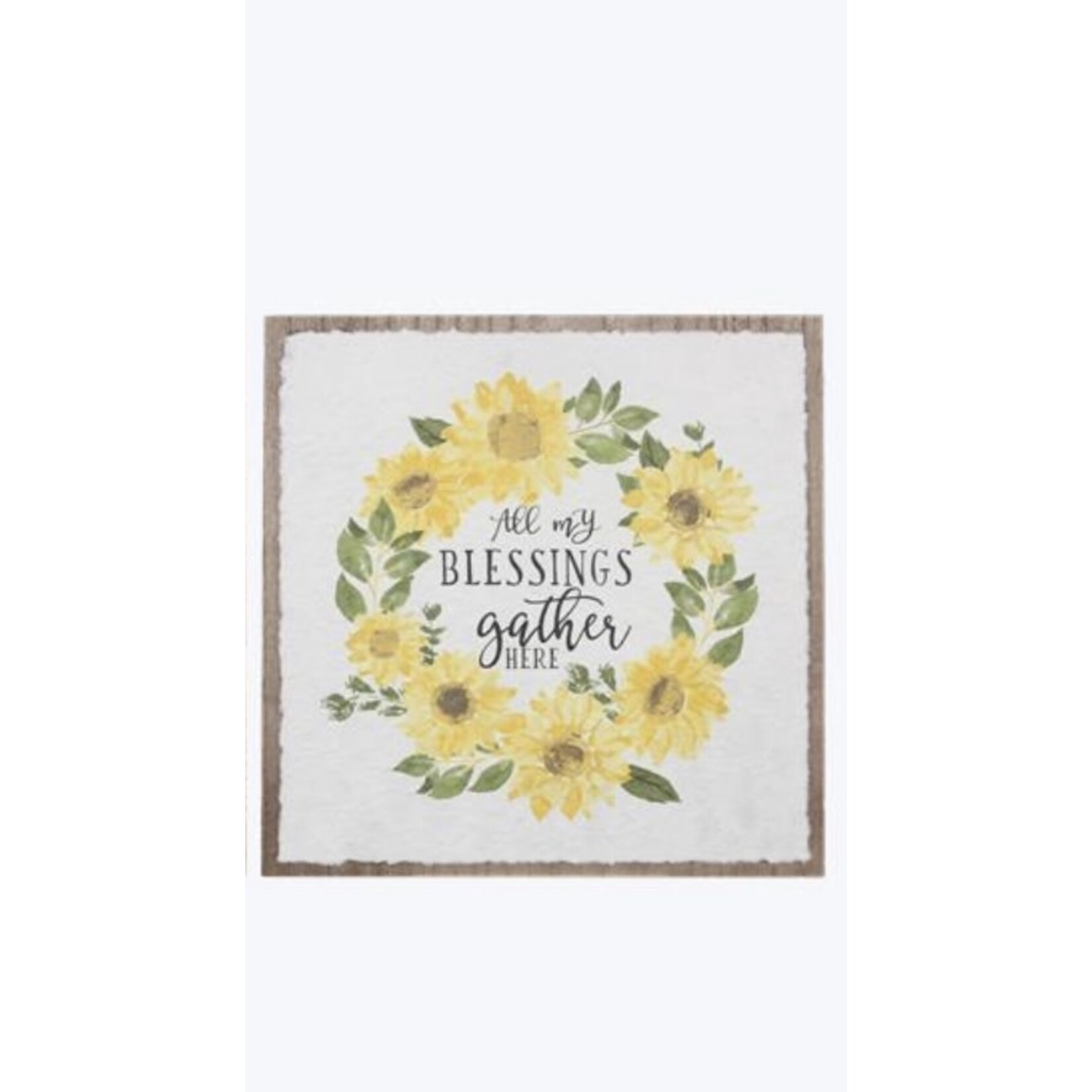 Youngs Sunflower Wall Sign