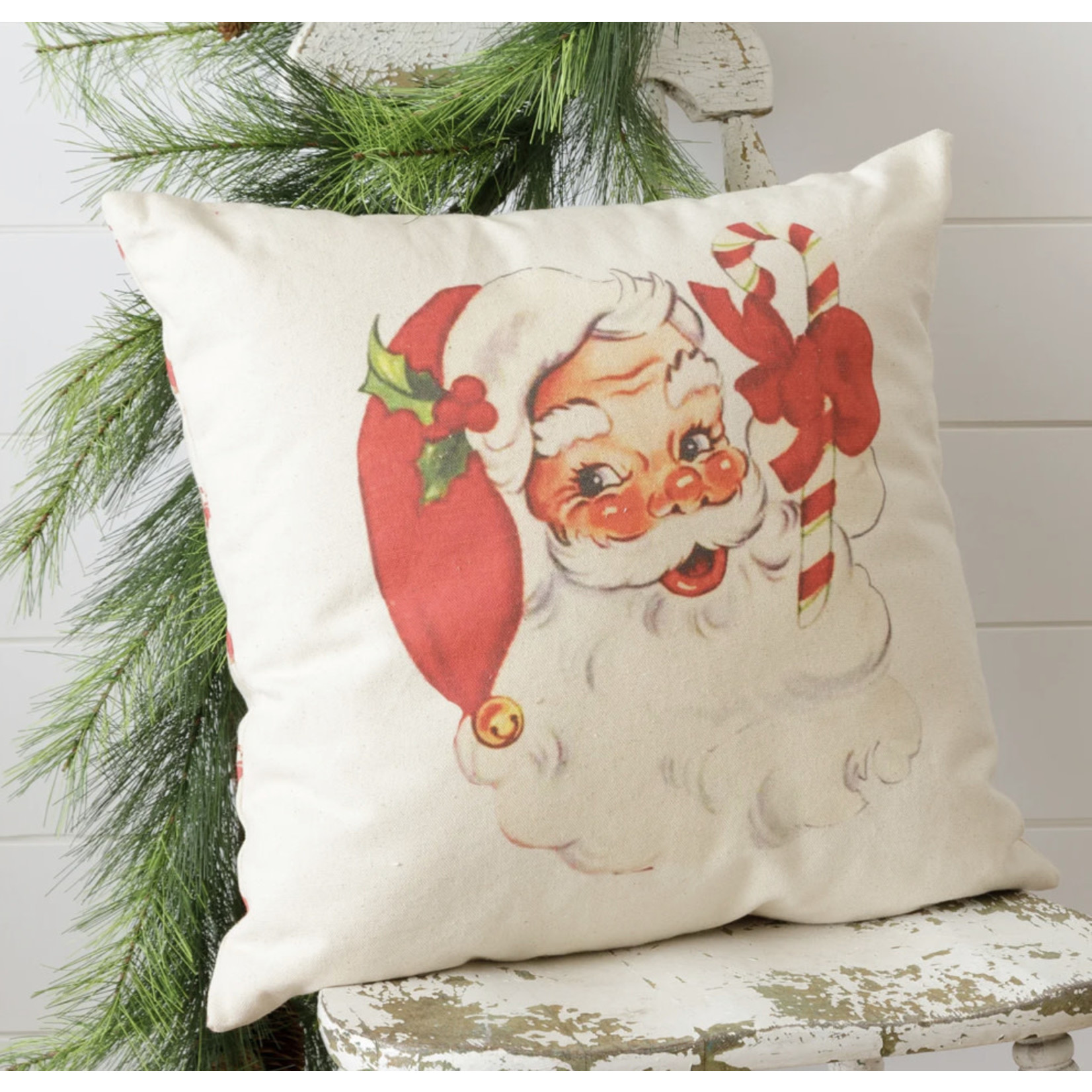 Audrey’s Reversible Retro Santa Pillow
