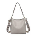 Jen & Co Jen & Co Penny Bucket Bag Grey M2070