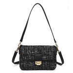 Jen & Co Jen & Co Elodie Tweed Crossbody Black M2169