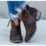 Very G Very G Divine Taupe Leopard Print Booties