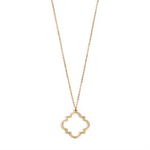 Whispers Whispers Gold Geo Outline Dangle Necklace WN004273