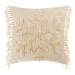 Midwest CBK Tufted Snowflake Pillow