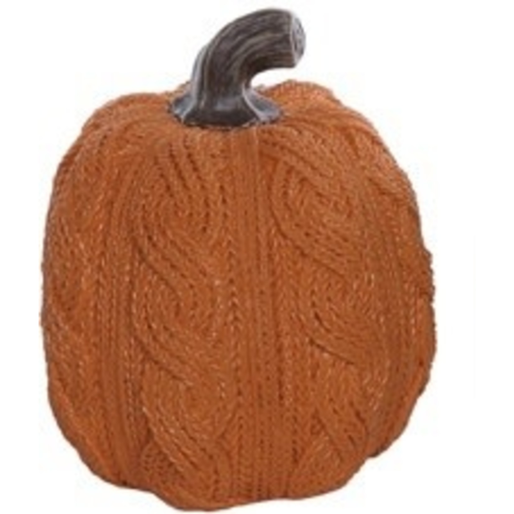 Special T Imports Resin Knit Pattern Pumpkin