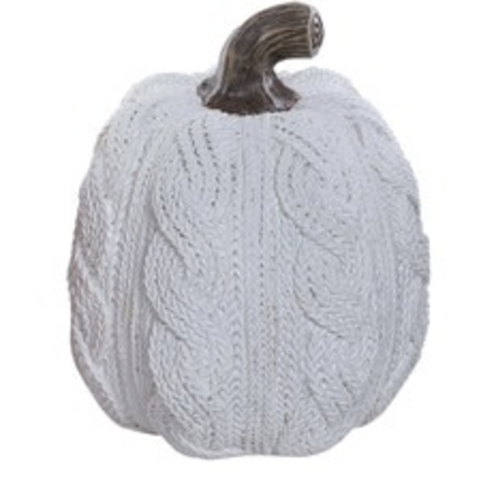 Special T Imports Resin Knit Pattern Pumpkin