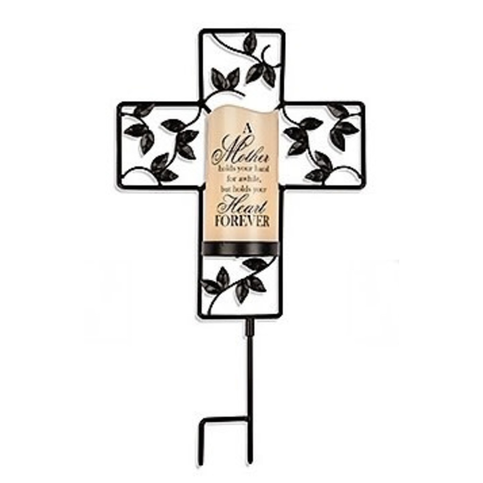 Gerson Memorial Cross Stake w/Candle