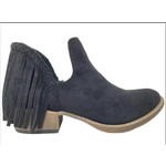 Very G Very G Trio Fringe Booties Black