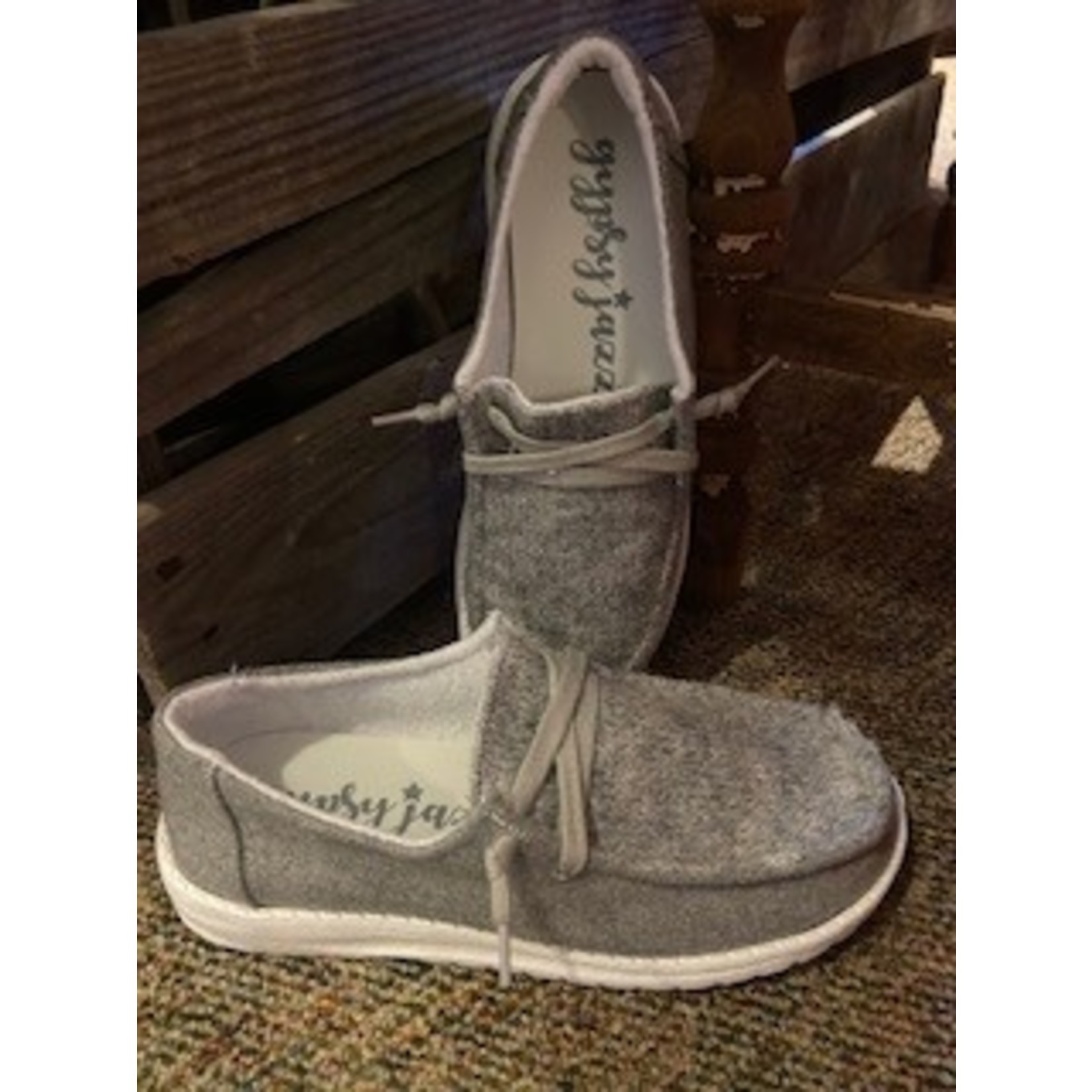 Gypsy Jazz Gypsy Jazz Janice Knit Slip On Grey Size 9