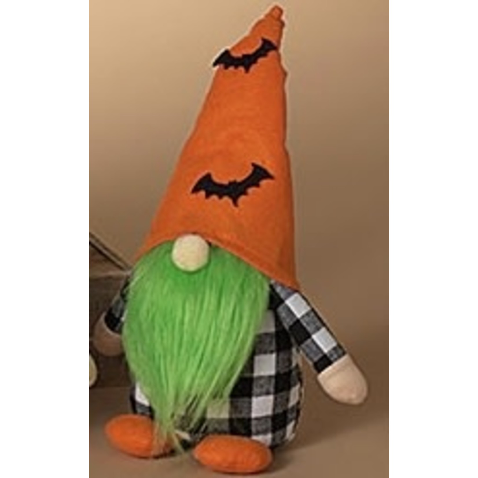 Gerson Plush Halloween Gnome Figurine