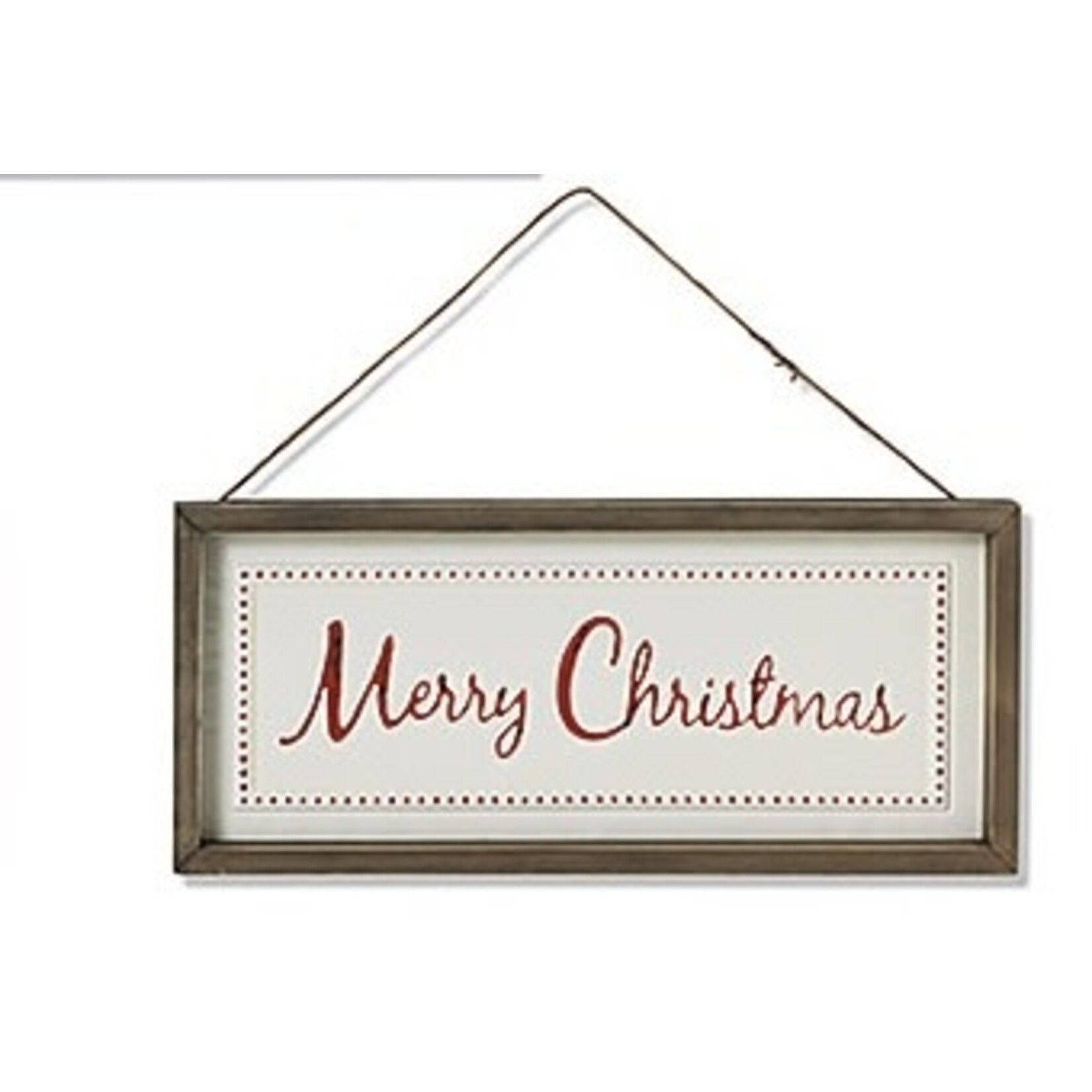 Gerson Wood and Metal Merry Christmas Sign