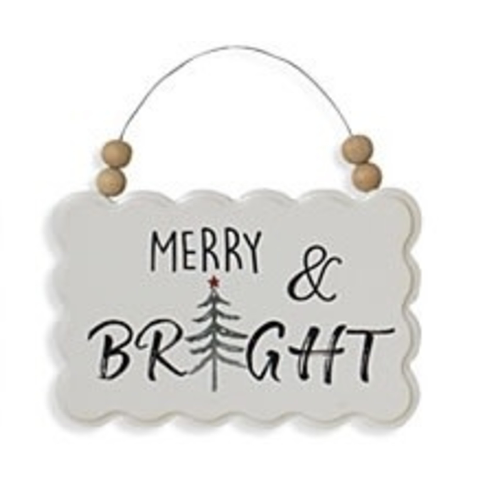 Gerson Holiday Sign Ornament