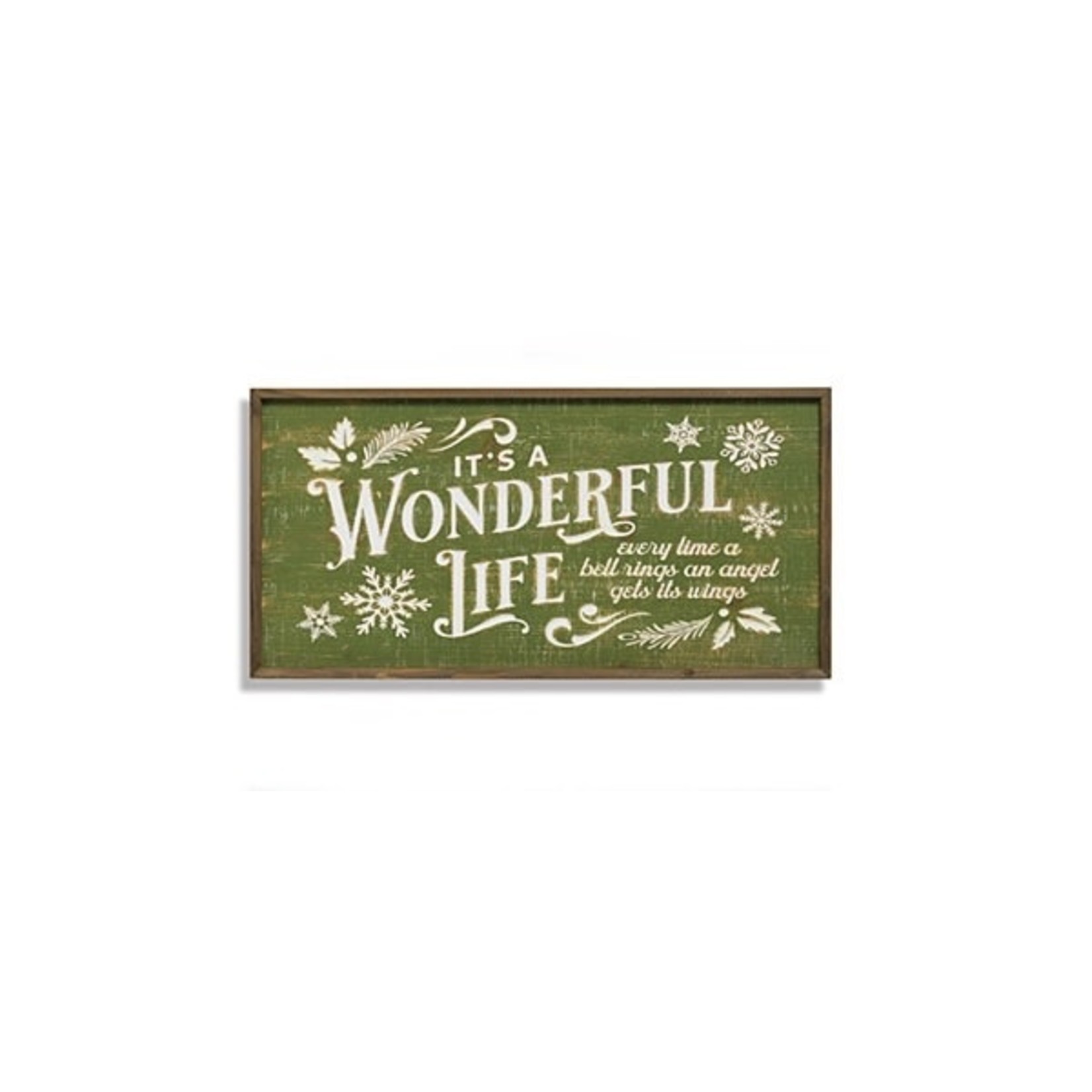 Gerson Wood Engraved Holiday Sign