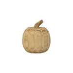 Creative Co-op Paulownia Wood 5.5” Hand Carved Pumpkin