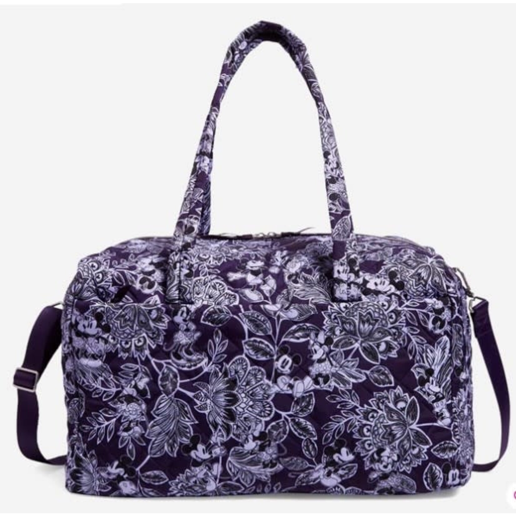 Vera Bradley Vera Bradley Disney Large Travel Duffel Mickey & Minnie's Flirty Floral Tonal