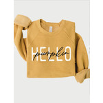 Kissed Apparel Kissed Apparel Hello Pumpkin Sweatshirt Mustard