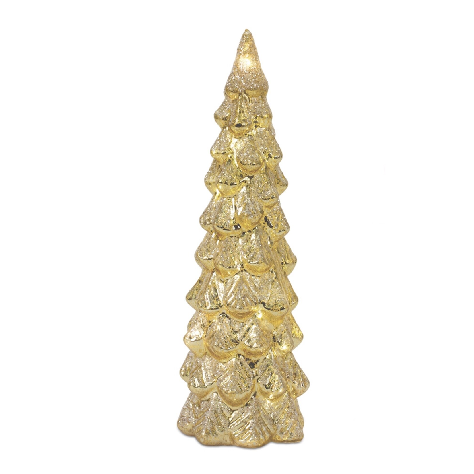 Melrose Gold Glitter LED Tree