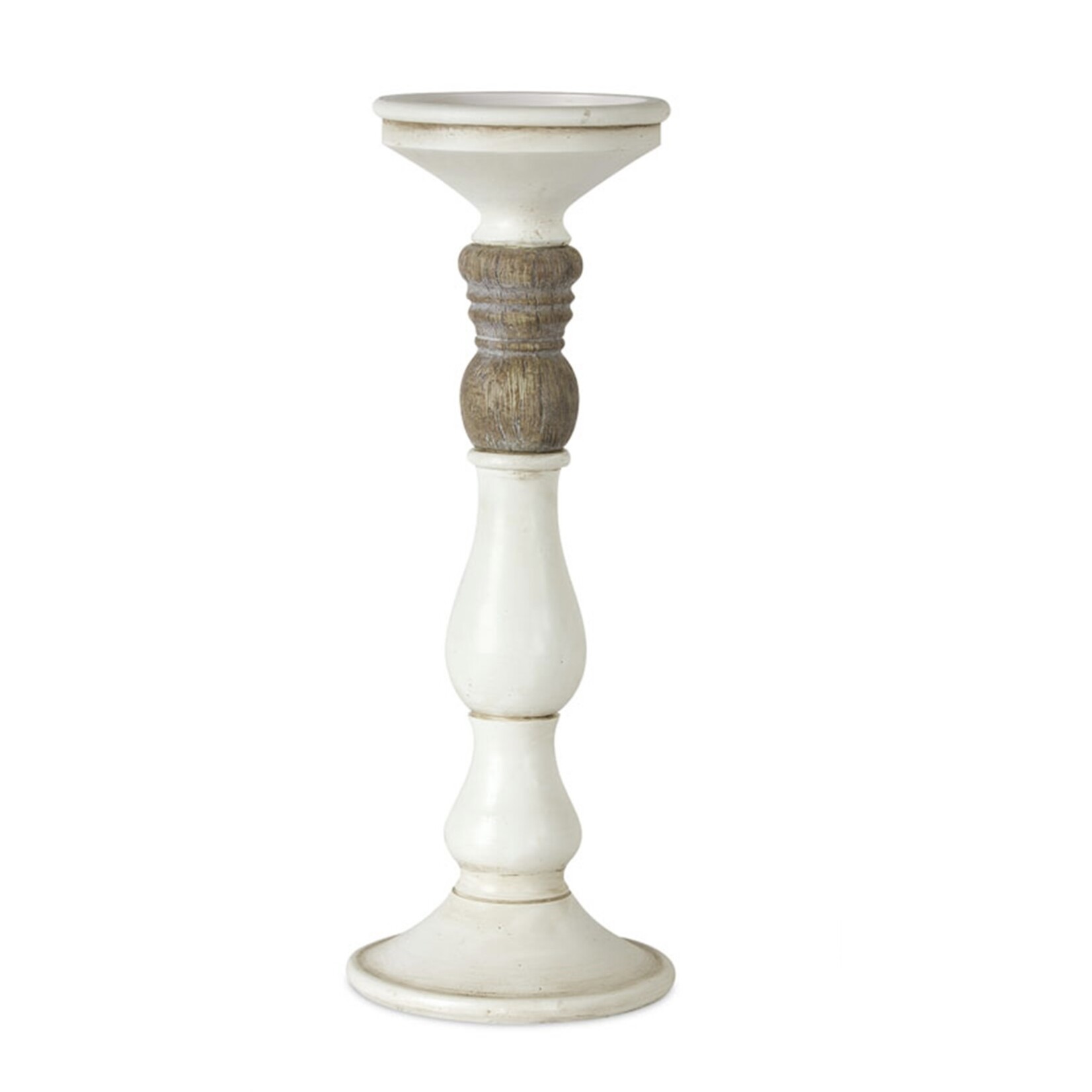 Melrose Ivory Resin Candle Holder