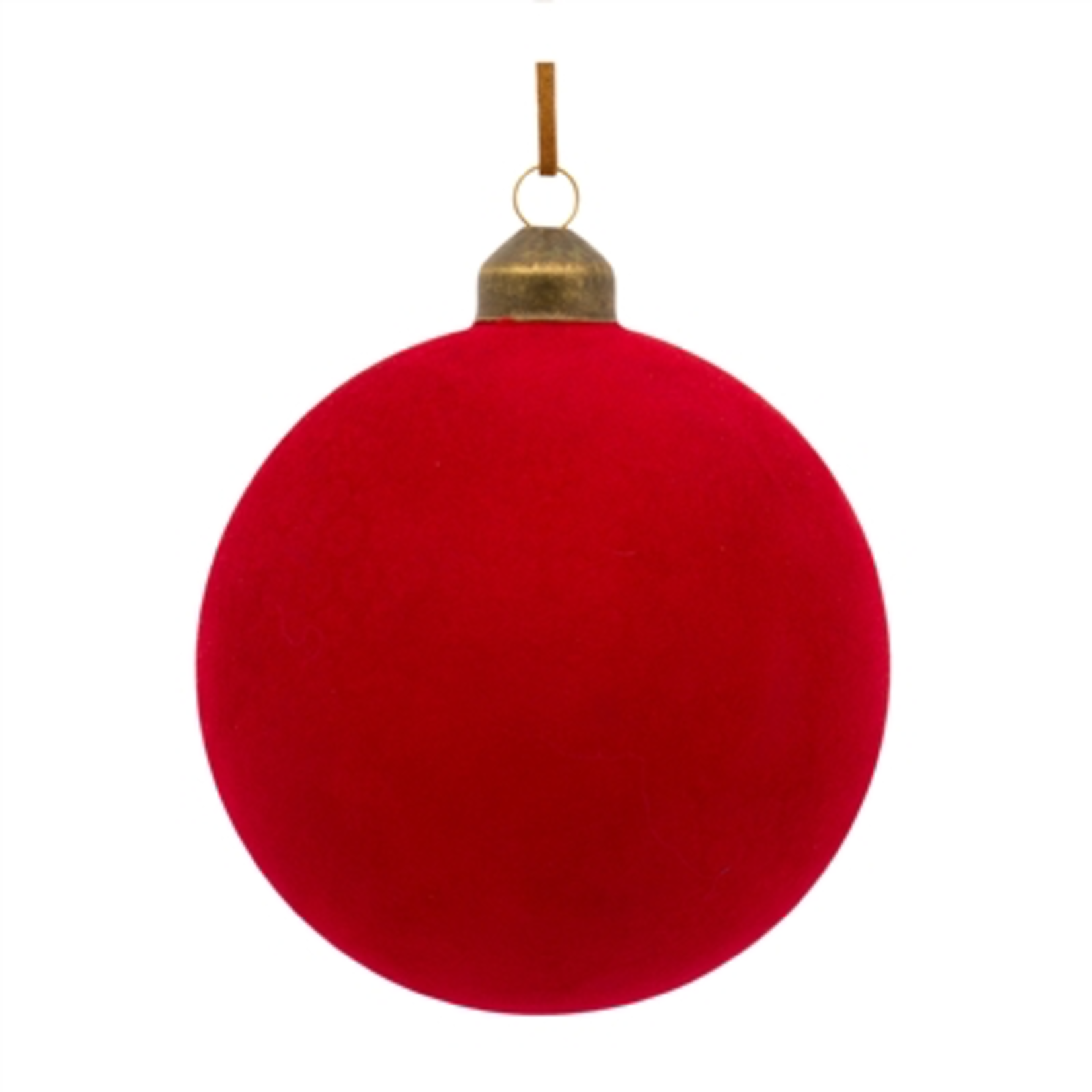 Melrose Glass Ball Ornament Red Velvet Finish